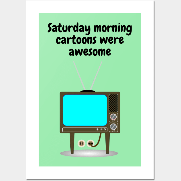 Saturday Morning Cartoons Wall Art by Said with wit